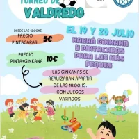 Ginkana y pintacaras para la infancia en el Torneo de Fútbol 7 de Valdredo