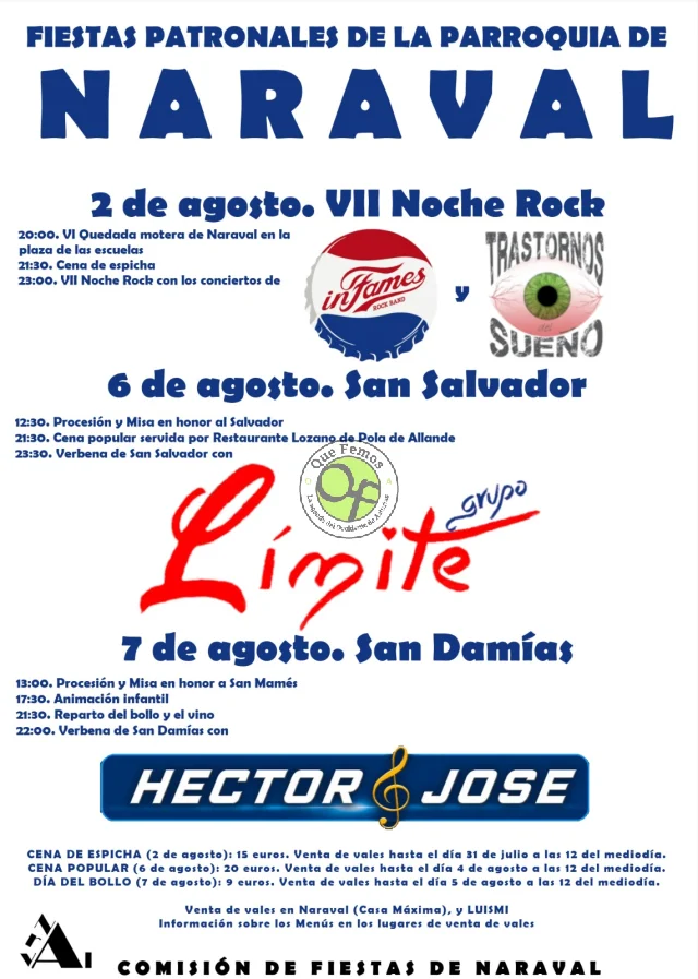 Fiestas Patronales de la Parroquia de Naraval 2025