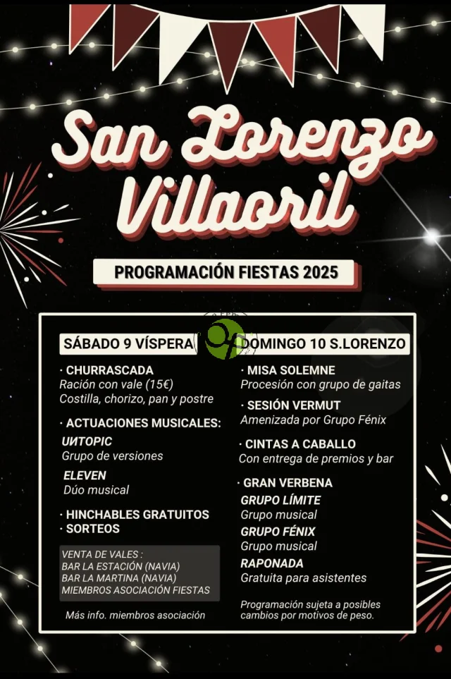 Fiestas de San Lorenzo 2025 en Villaoril