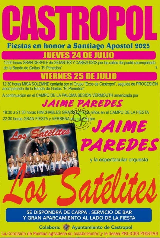 Fiestas de Santiago Apóstol 2025 en Castropol