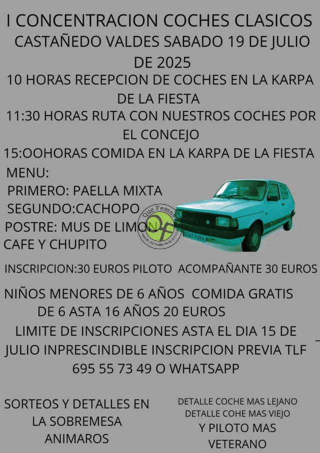 I Concentración de coches clásicos en Castañedo 2025