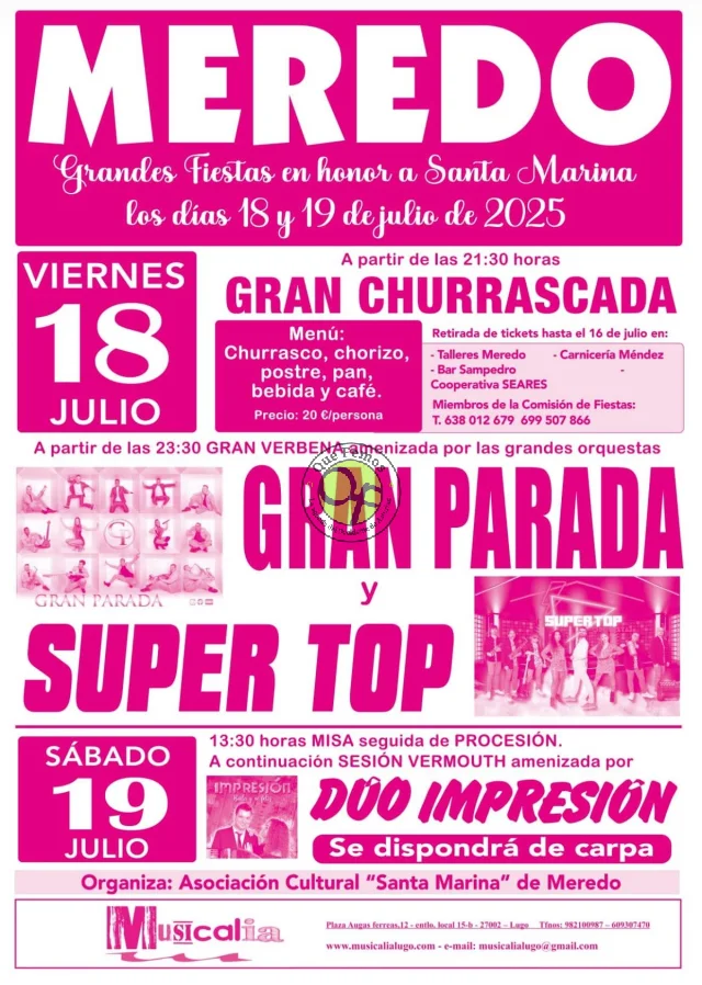 Fiestas de Santa Marina 2025 en Meredo