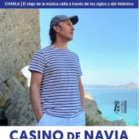 Charla del gaitero Carlos Núñez en Navia