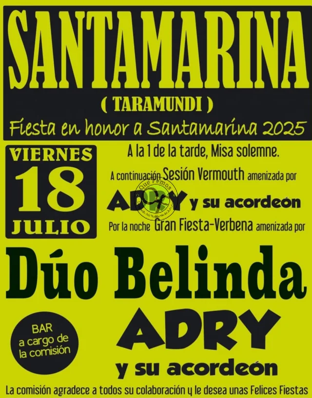 Fiesta de Santamarina 2025 en Taramundi