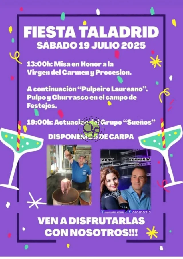 Fiesta del Carmen 2025 en Taladrid