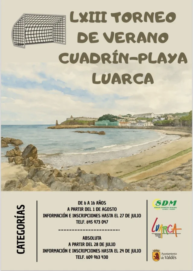 LXIII Torneo de Verano Cuadrín-Playa de Luarca 2025