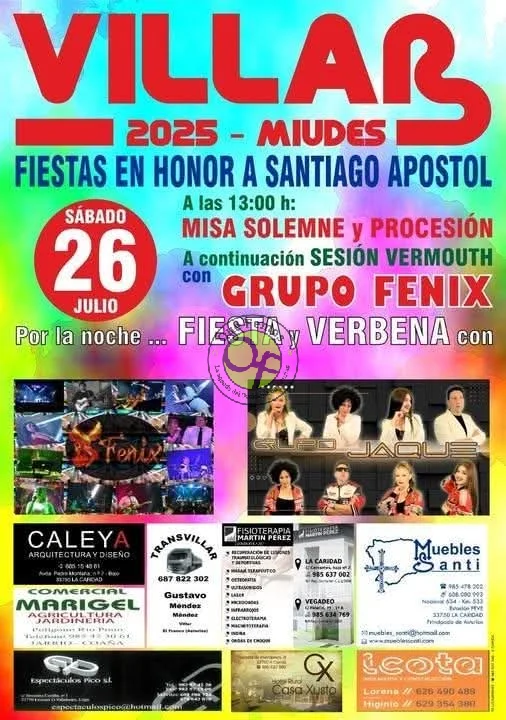 Fiestas de Santiago 2025 en Villar de Miudes