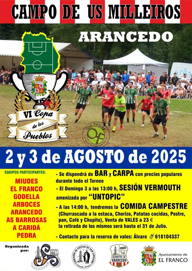 La VI Copa de los Pueblos 2025 se disputa en Arancedo