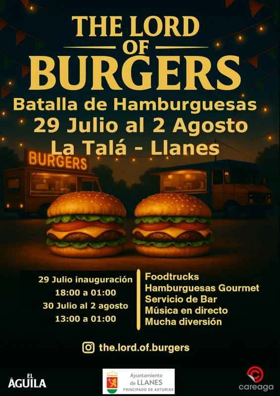 The Lord of Burgers llega a Llanes con una Batalla de Hamburguesas legendaria