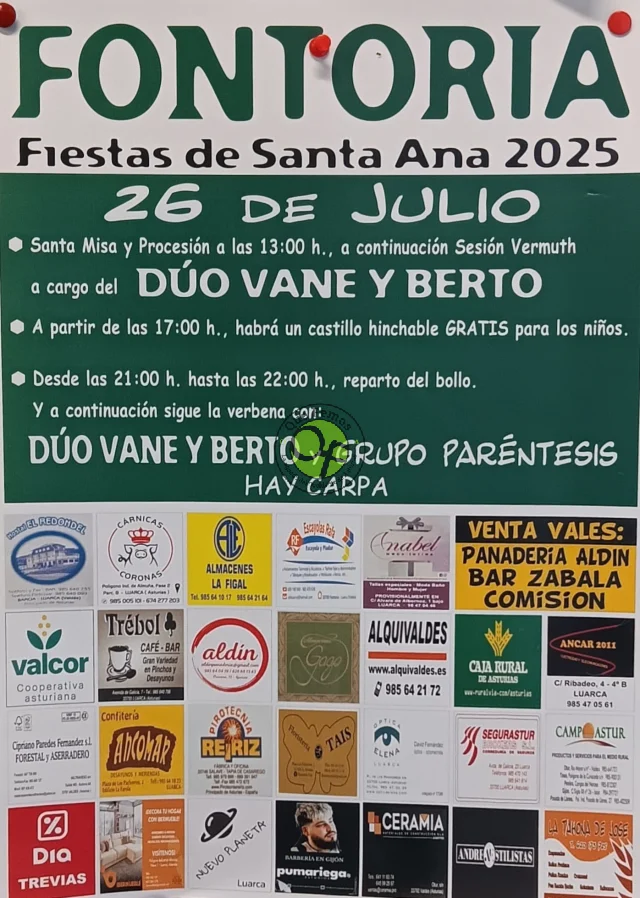 Fiestas de Santa Ana 2025 en Fontoria
