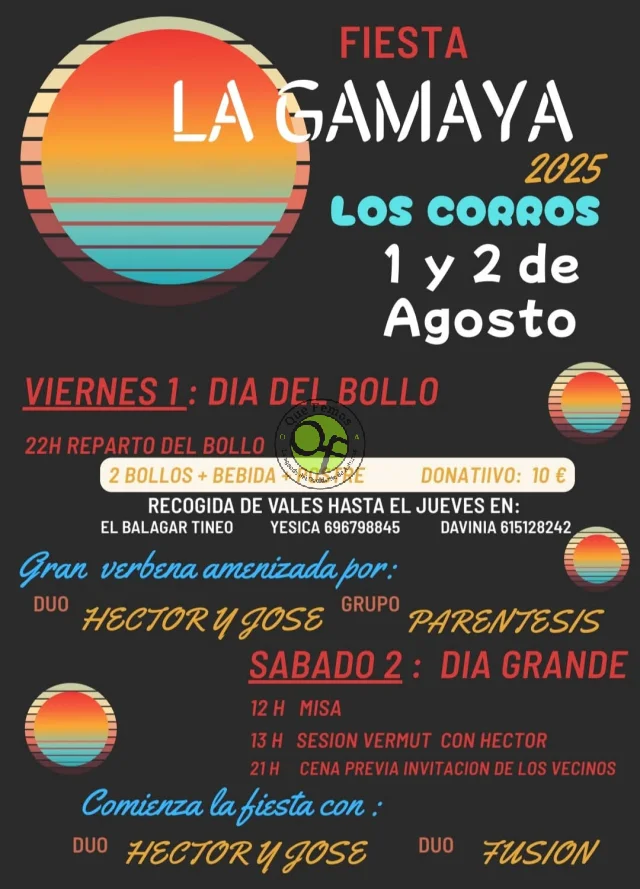 Fiestas de La Gamaya 2025 en Los Corros