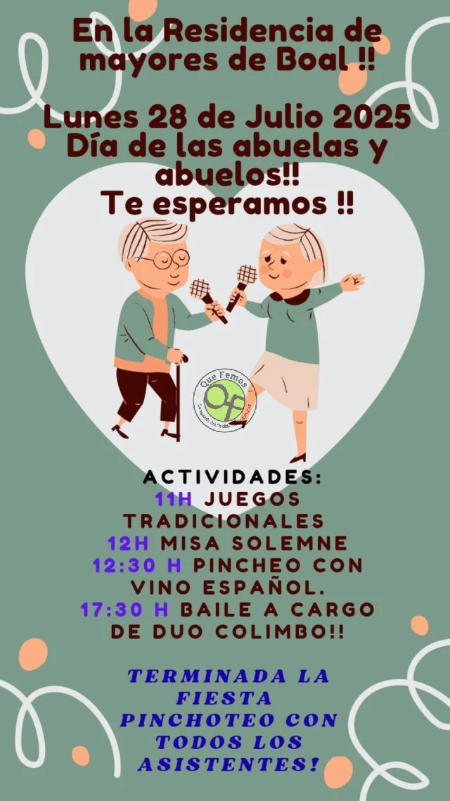 Día de las Abuelas y Abuelos 2025 en Boal