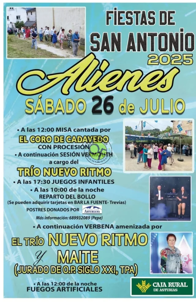 Fiestas de San Antonio 2025 en Alienes