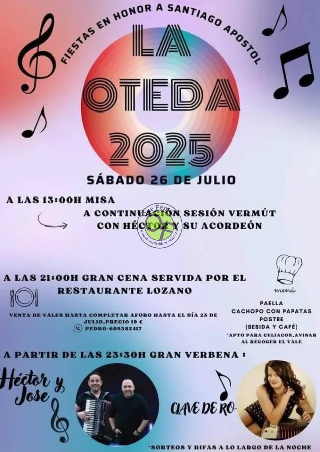 Fiestas de Santiago 2025 en La Oteda