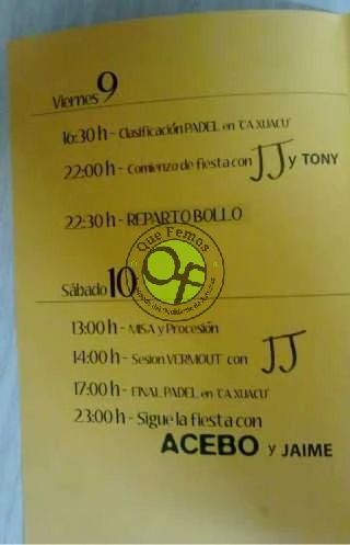 Fiestas de la Inmaculada Concepción en Quintana 2011