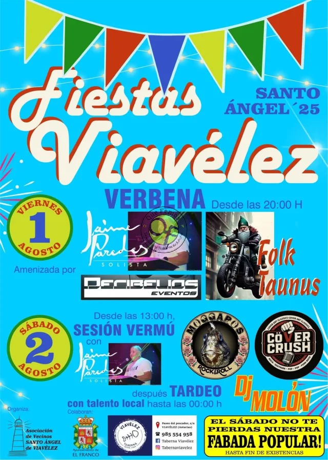 Fiestas del Santo Ángel 2025 en Viavélez