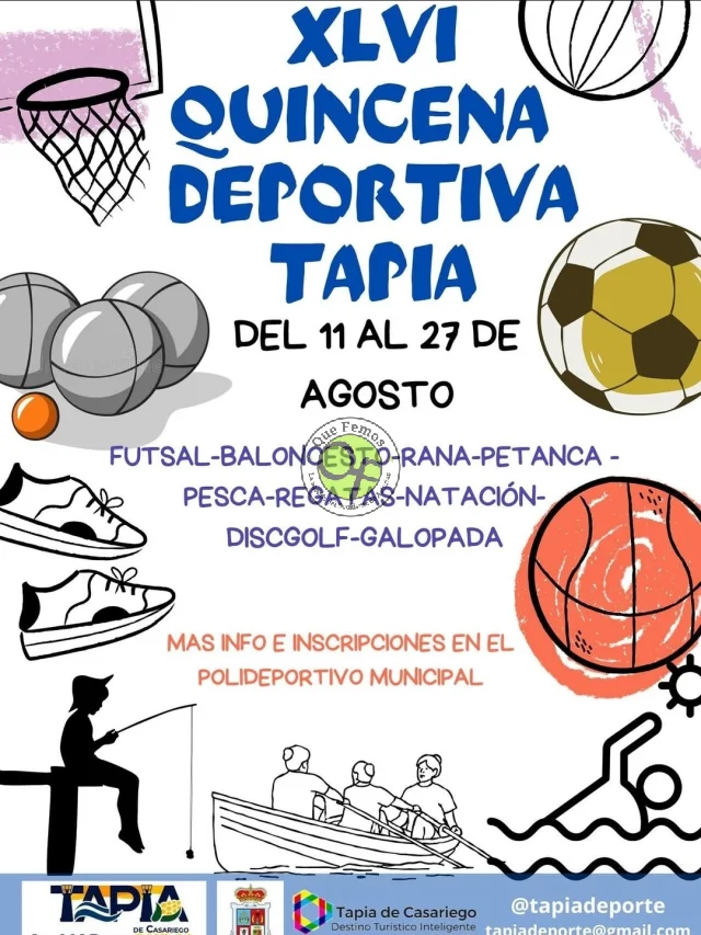 XLVI Quincena Deportiva de Tapia 2025