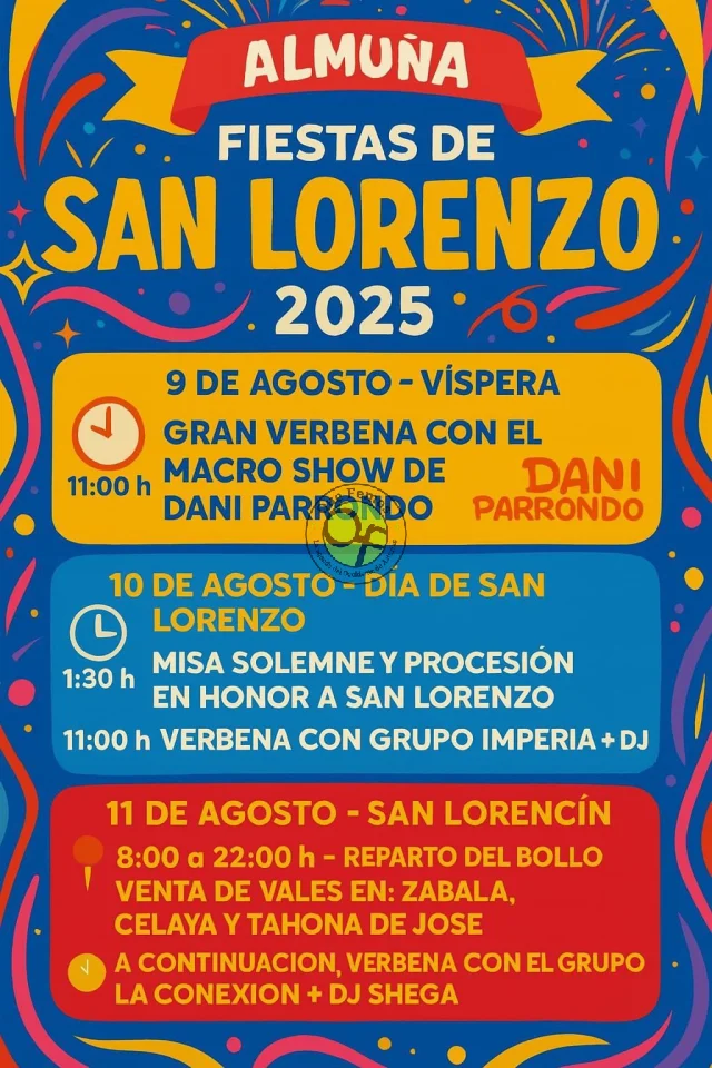 Fiestas de San Lorenzo 2025 en Almuña