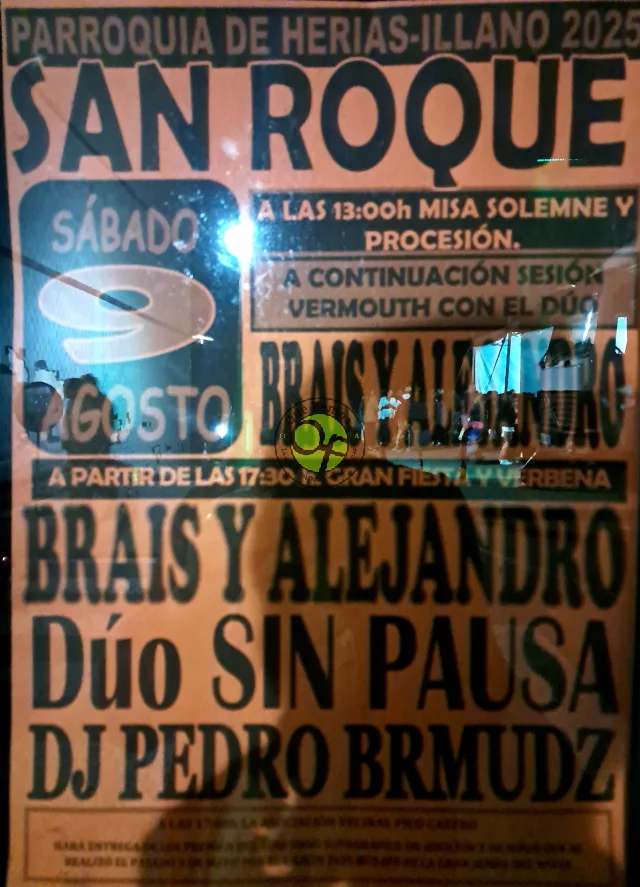 Romería de San Roque 2025 en la parroquia de Heirías