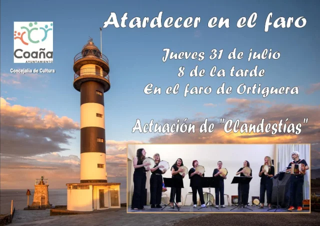 Concierto de Clandestías en el faro de Ortiguera
