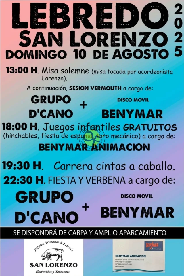 Fiesta de San Lorenzo 2025 en Lebredo