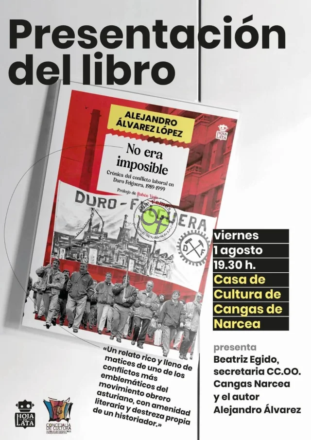 Alejandro Álvarez presenta su libro,  
