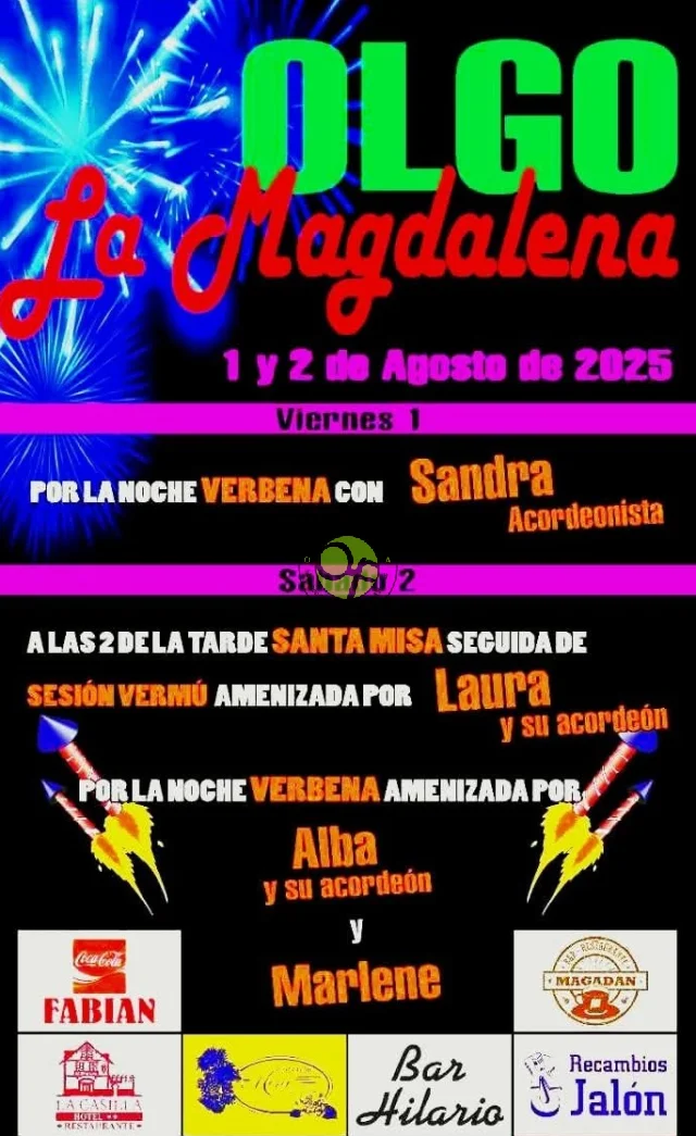 Fiestas de la Magdalena 2025 en Olgo