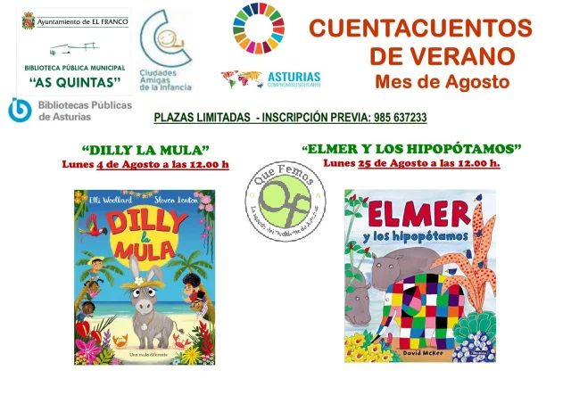 Cuentacuentos de verano en As Quintas: mes de agosto