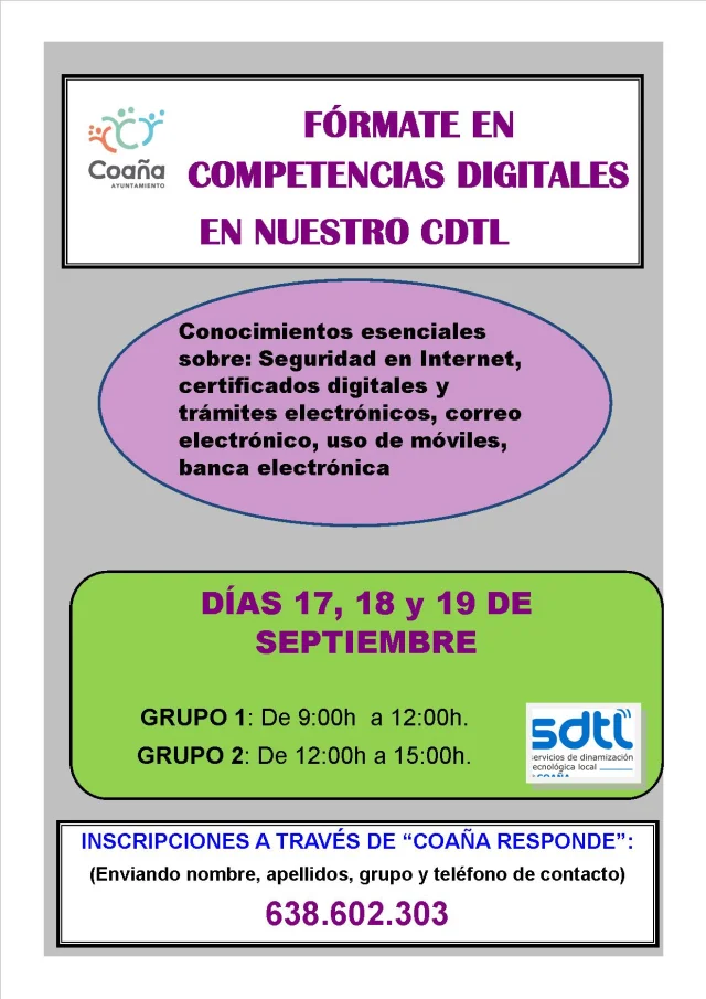 El SDTL de Coaña organiza una formación sobre el Certificado Electrónico 