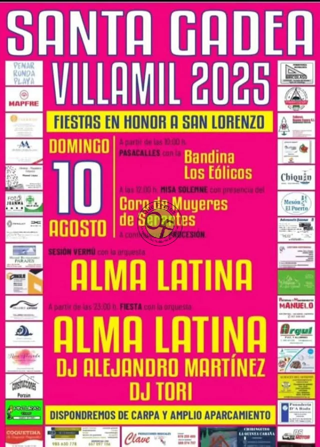 Fiestas de San Lorenzo 2025 en Santa Gadea y Villamil