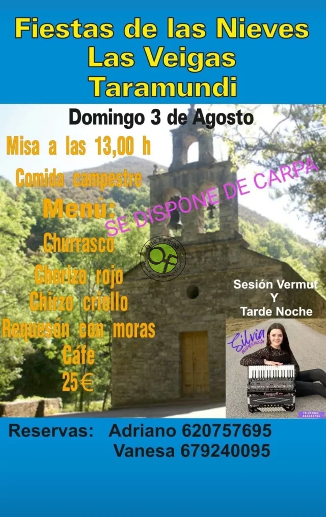 Fiesta de las Nieves 2025 en Las Veigas
