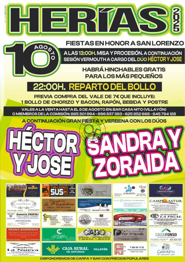 Fiestas de San Lorenzo 2025 en Herías