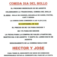 Comida del Día del Bollo 2025 de la Asociación de Pensionistas El Franco