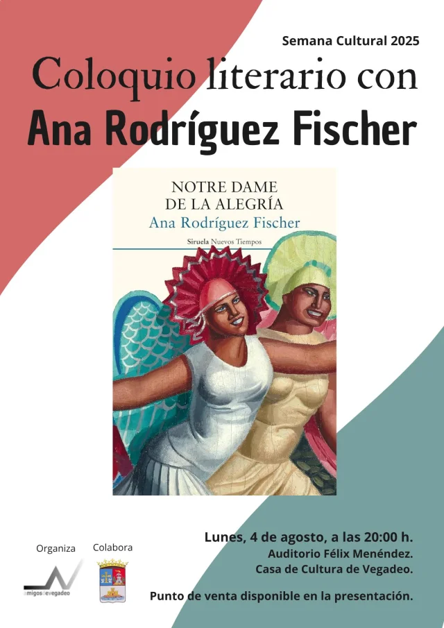 Coloquio literario en Vegadeo con Ana Rodríguez Fischer