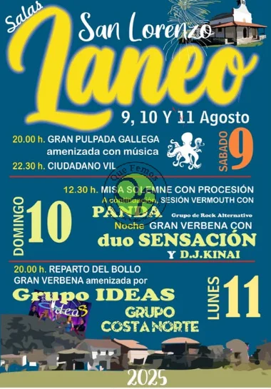 Fiestas de San Lorenzo 2025 en Laneo
