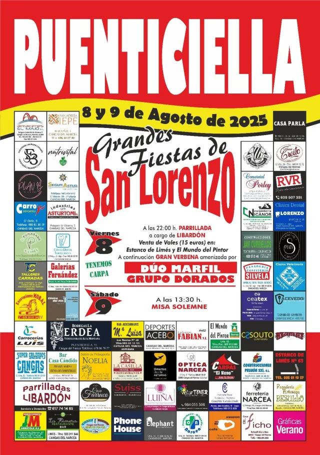 Fiestas de San Lorenzo 2025 en Puenticiella