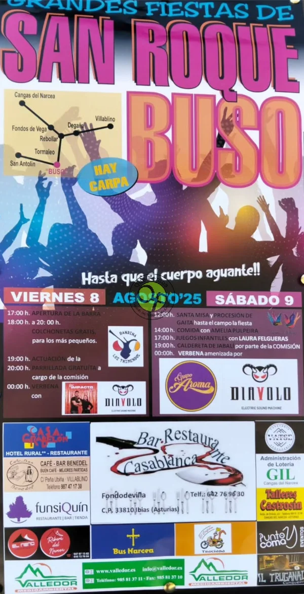 Fiestas de San Roque 2025 en Buso