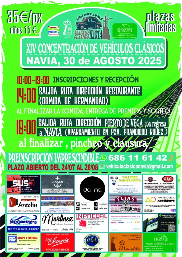 Concentración de Vehículos Clásicos Villa de Navia 2025