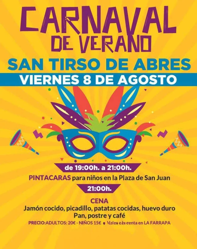 Carnaval de Verano 2025 en San Tirso de Abres