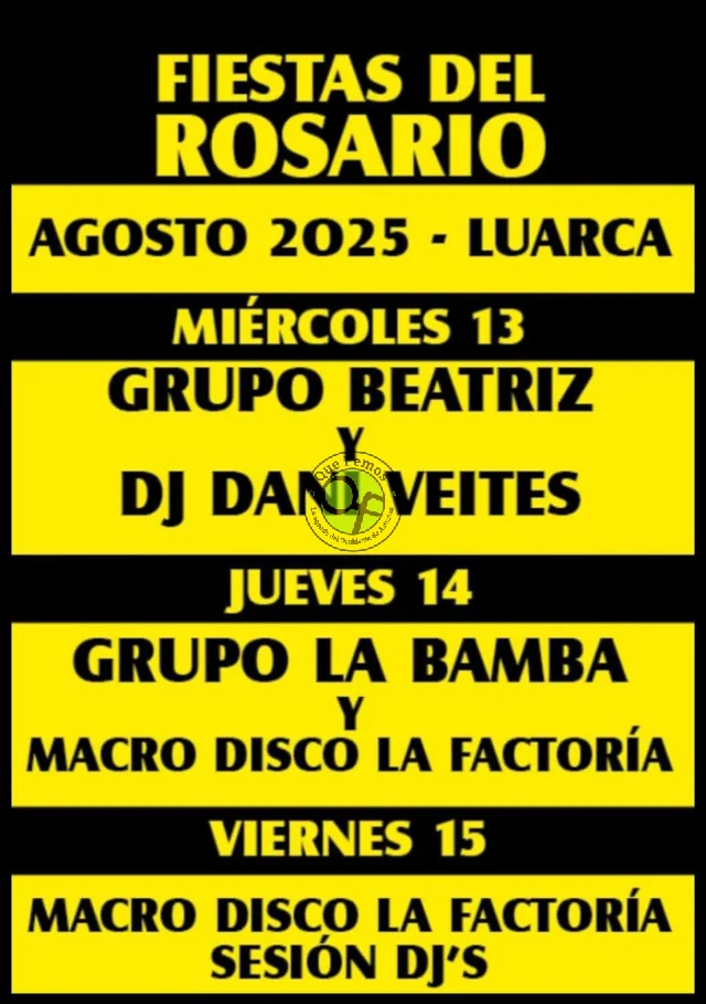 Fiestas del Rosario 2025 en Luarca