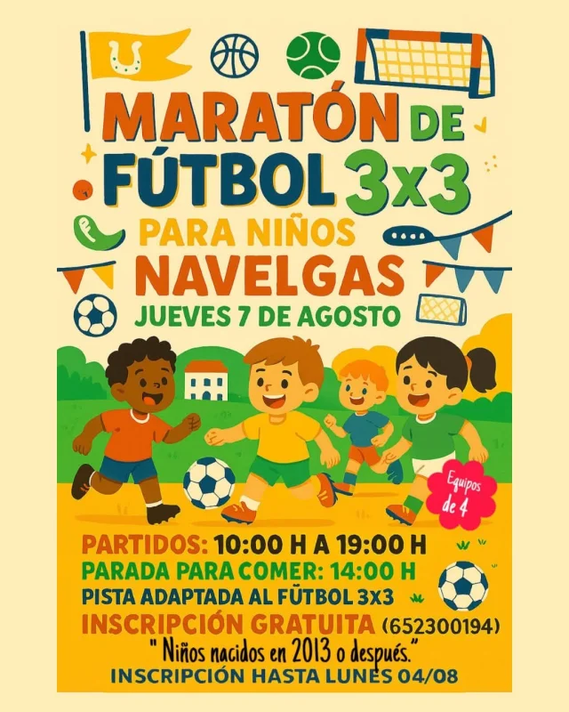 Maratón de Fútbol infantil 3x3 en Navelgas