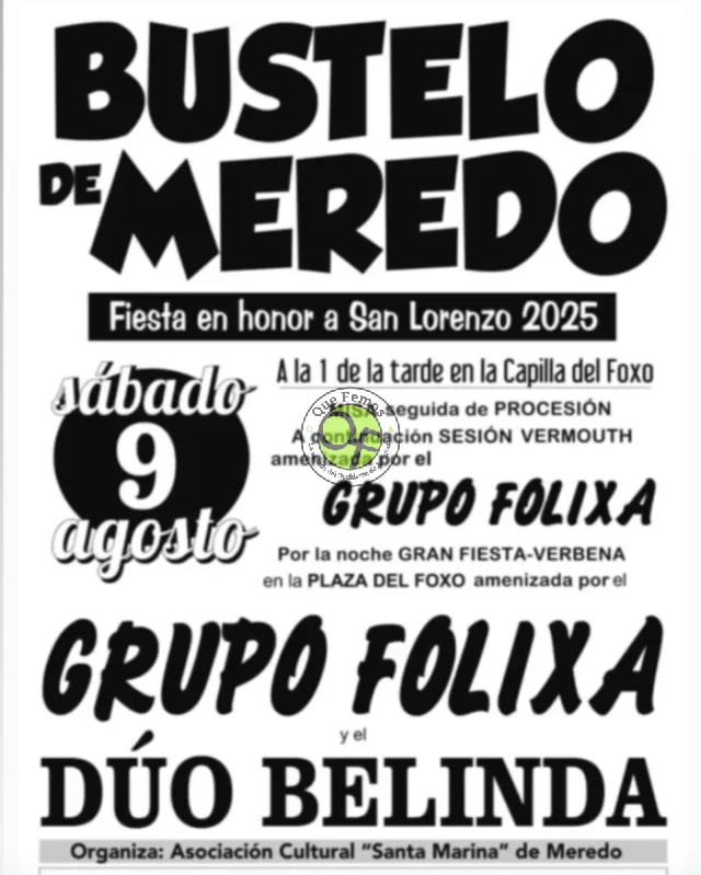 Fiesta de San Lorenzo 2025 en Bustelo de Meredo