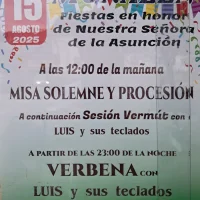 Fiestas de Nuestra Señora de la Asunción 2025 en Muñalén