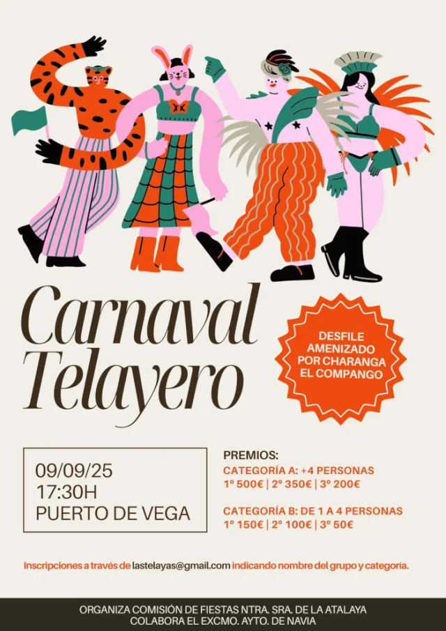 Carnaval Telayero 2025 en Puerto de Vega