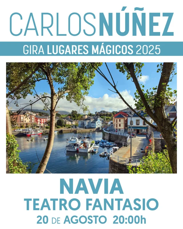 Concierto de Carlos Núñez en Navia