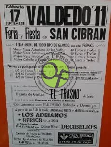 Feria y Fiesta ganadera de San Cibrán en Valdedo 2011