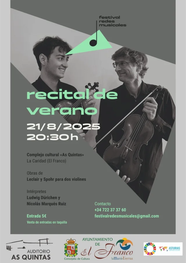 Recital de Verano en As Quintas con Ludwig Dürichen y Nicolás Marqués Ruiz