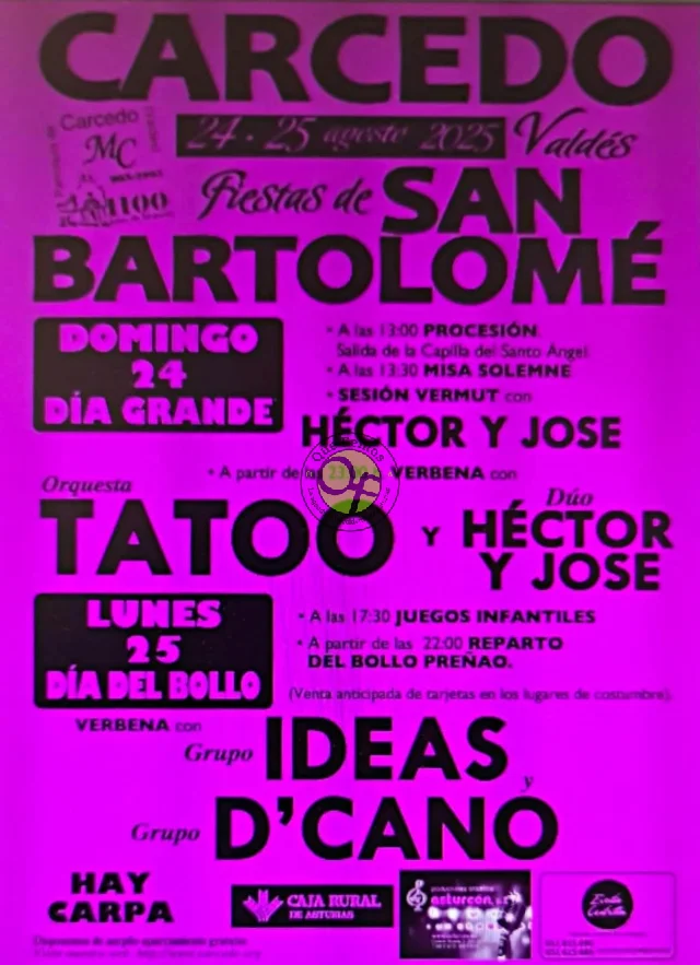 Fiestas de San Bartolomé 2025 en Carcedo