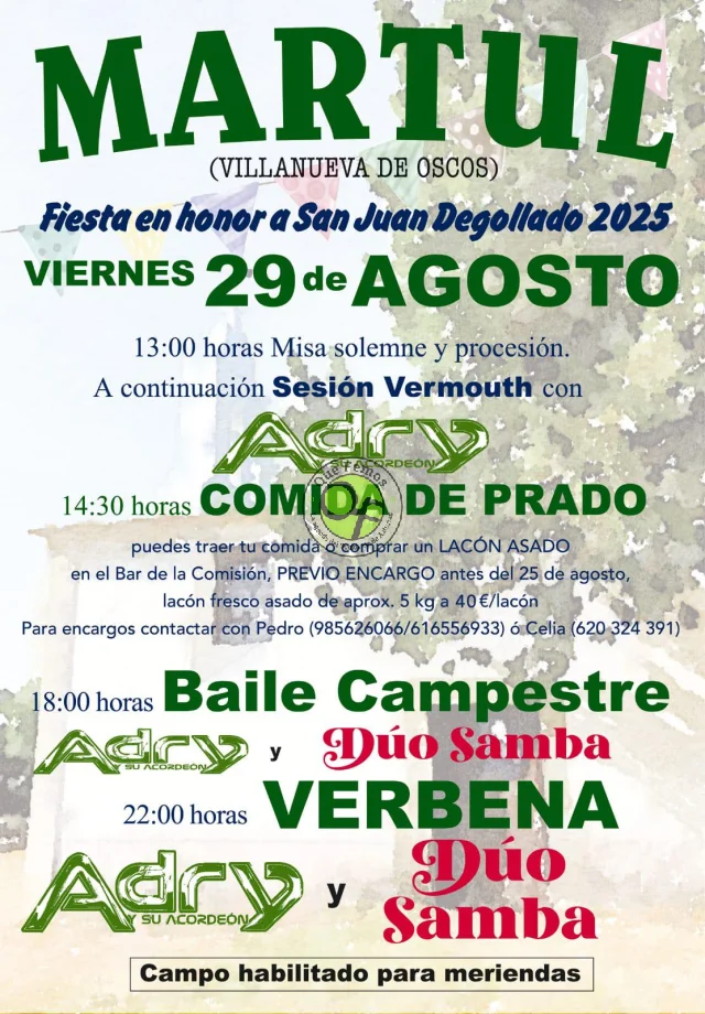 Fiesta de San Juan Degollado 2025 en Martul