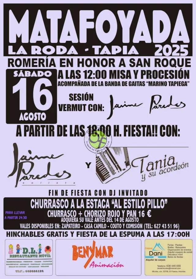 Romería de San Roque 2025 en Matafoyada